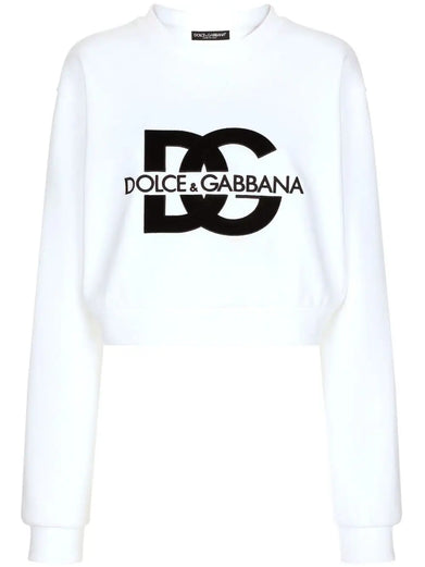 Jersey sweatshirt with Dolce&Gabbana logo