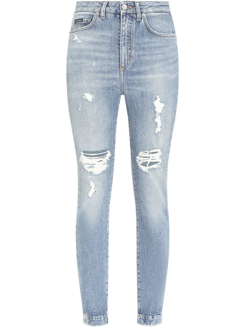 Dolce & Gabbana Audrey distressed skinny jeans