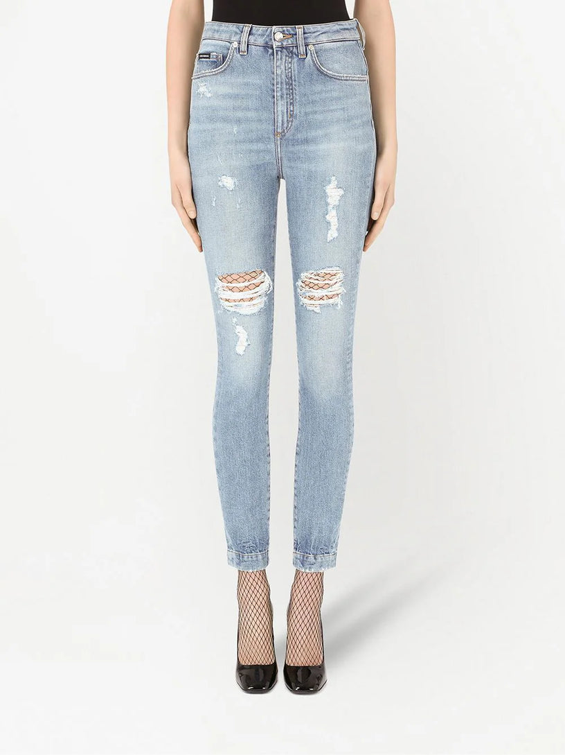 Audrey distressed skinny jeans