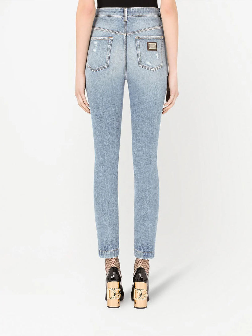 Audrey distressed skinny jeans