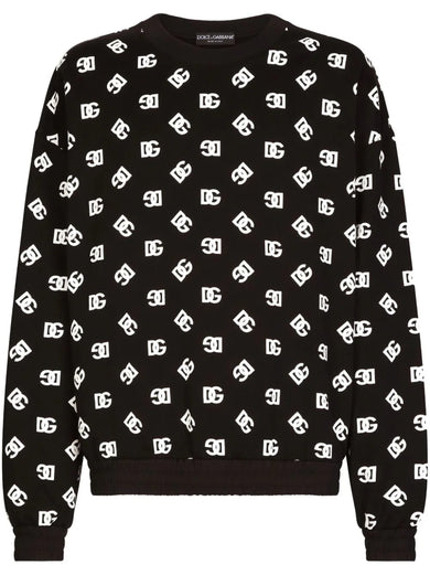 Round-neck sweatshirt with DG Monogram print