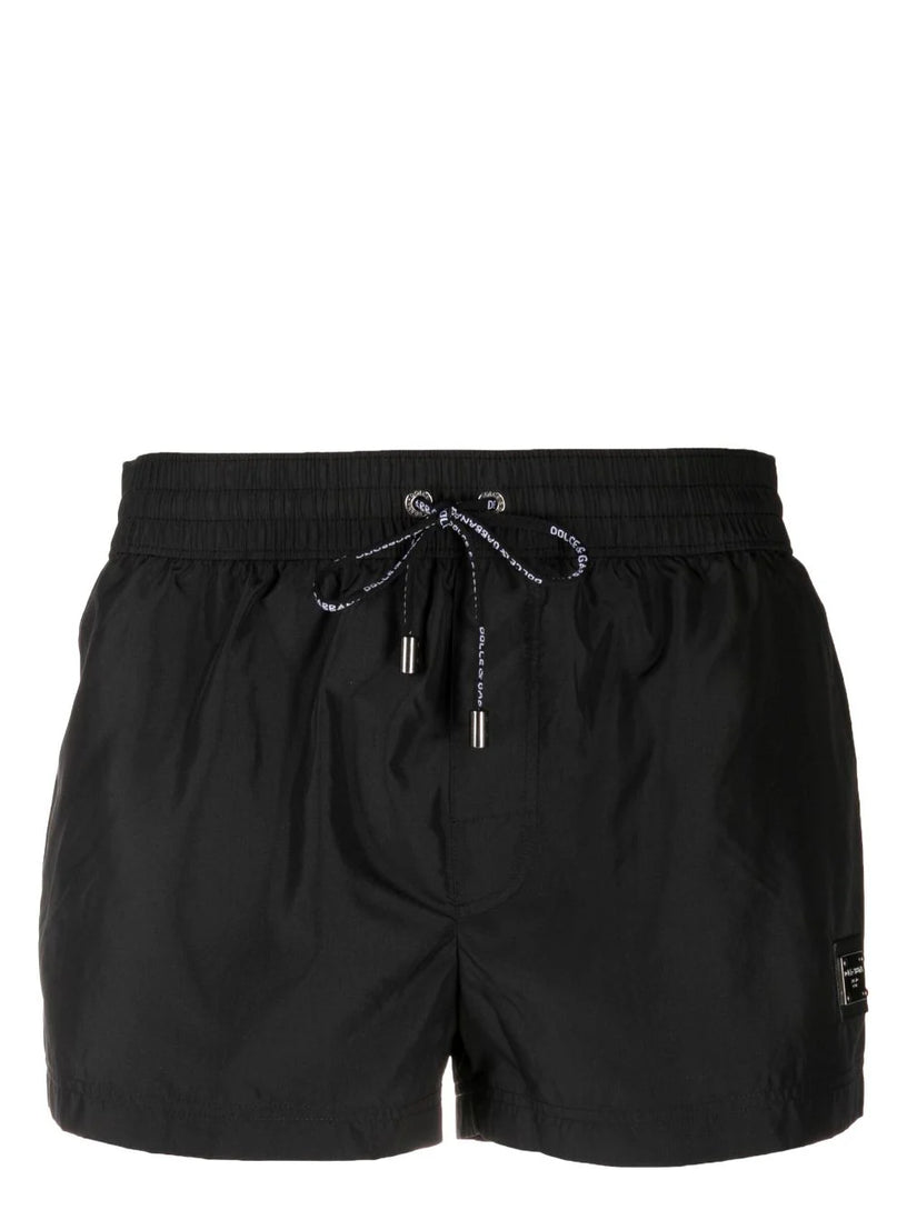 Dolce & Gabbana Short swim trunks with branded tag