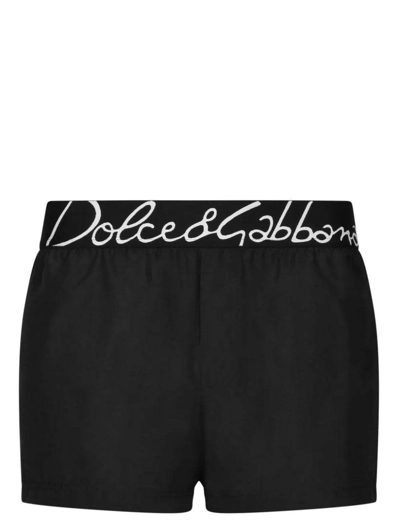 Dolce & Gabbana Short swimsuit with logo band