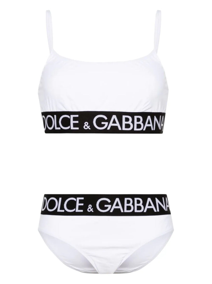 Dolce & Gabbana Logo-band bralette bikini