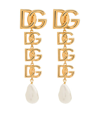 Earrings with DG logo