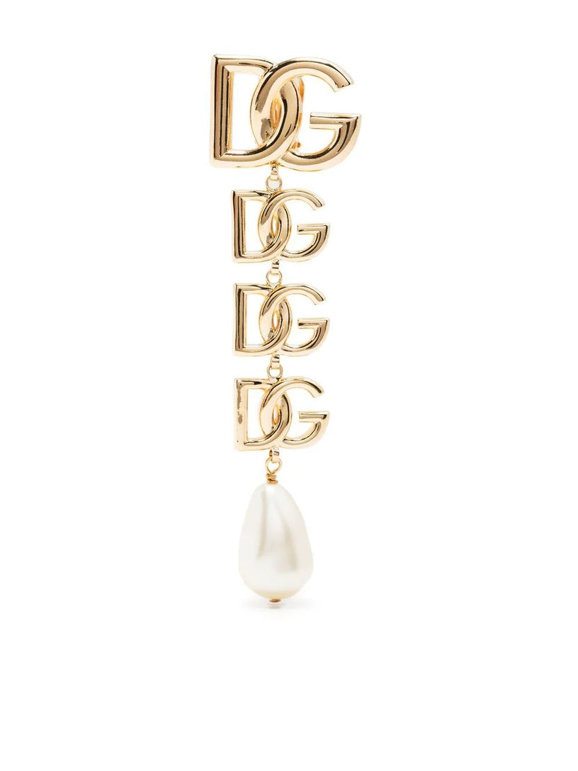 Dolce & Gabbana Multiple logo drop earring