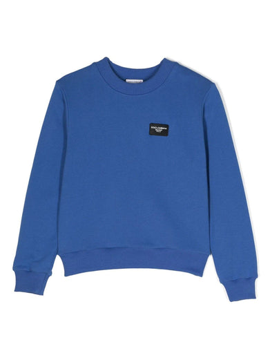 Sweatshirt with logo tag