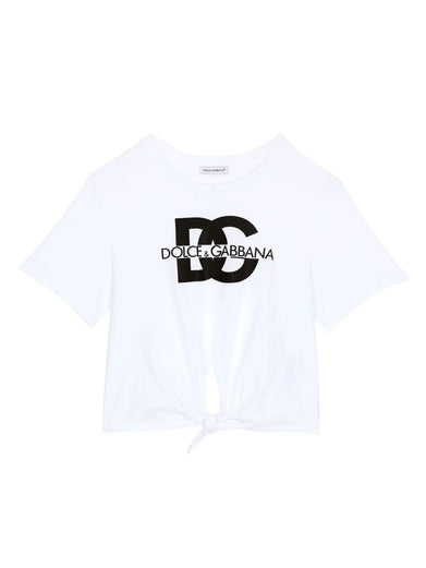 Cotton jersey T-shirt with DG logo print