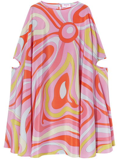 Marmo-print Kaftan