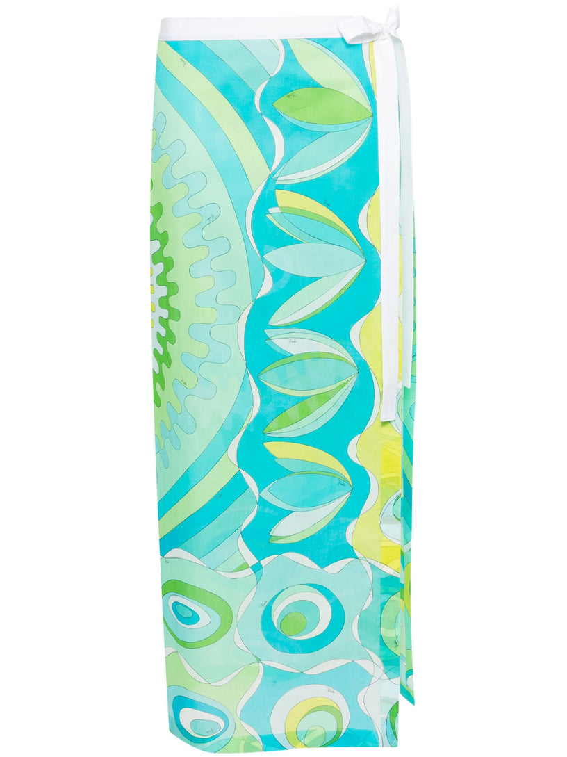 Emilio Pucci Long skirt with bersaglio print