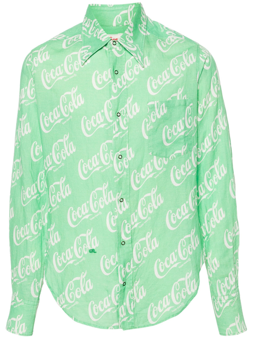 ERL Shirt with coca-cola print