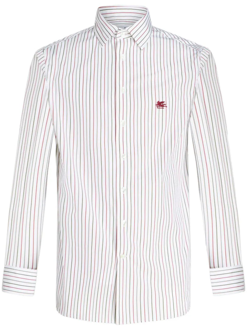 ETRO Striped shirt with logo