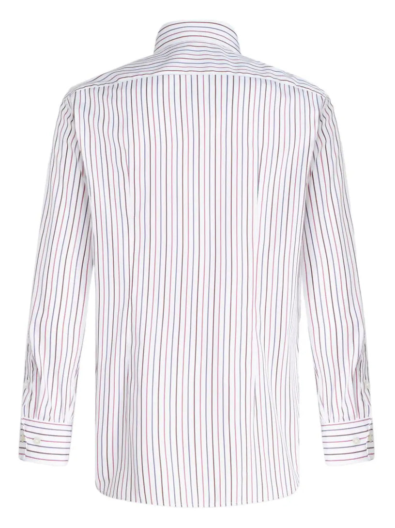 Striped shirt with logo