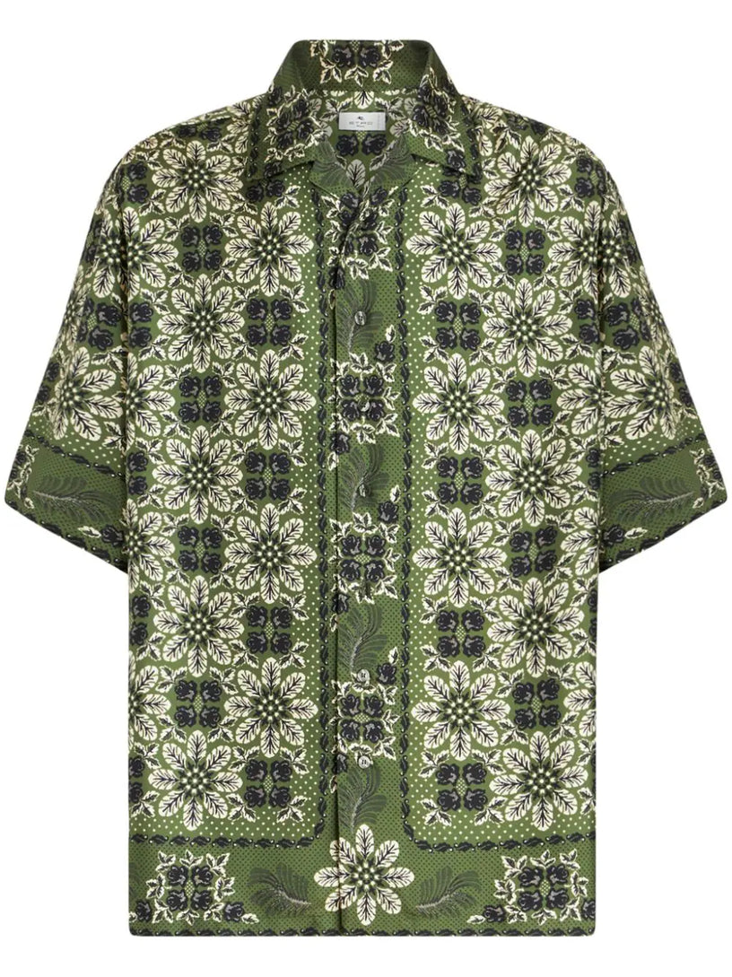 ETRO Floral-print silk shirt