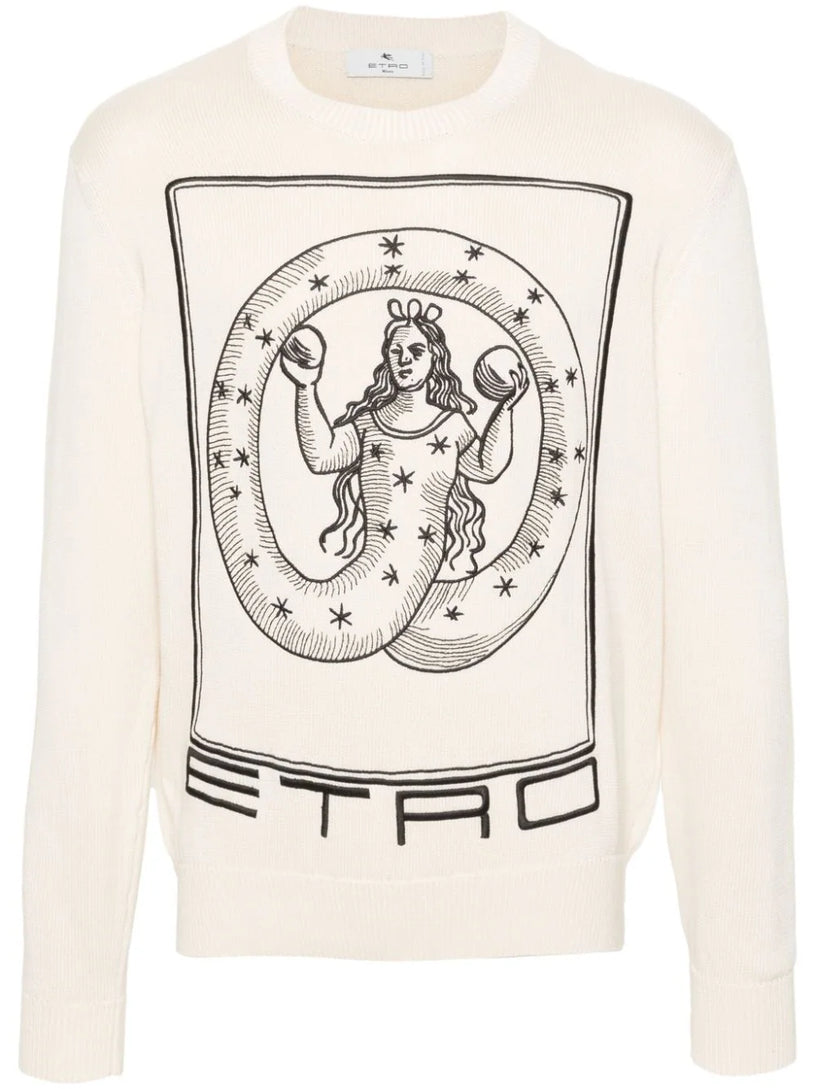 ETRO Logo embroidery sweater