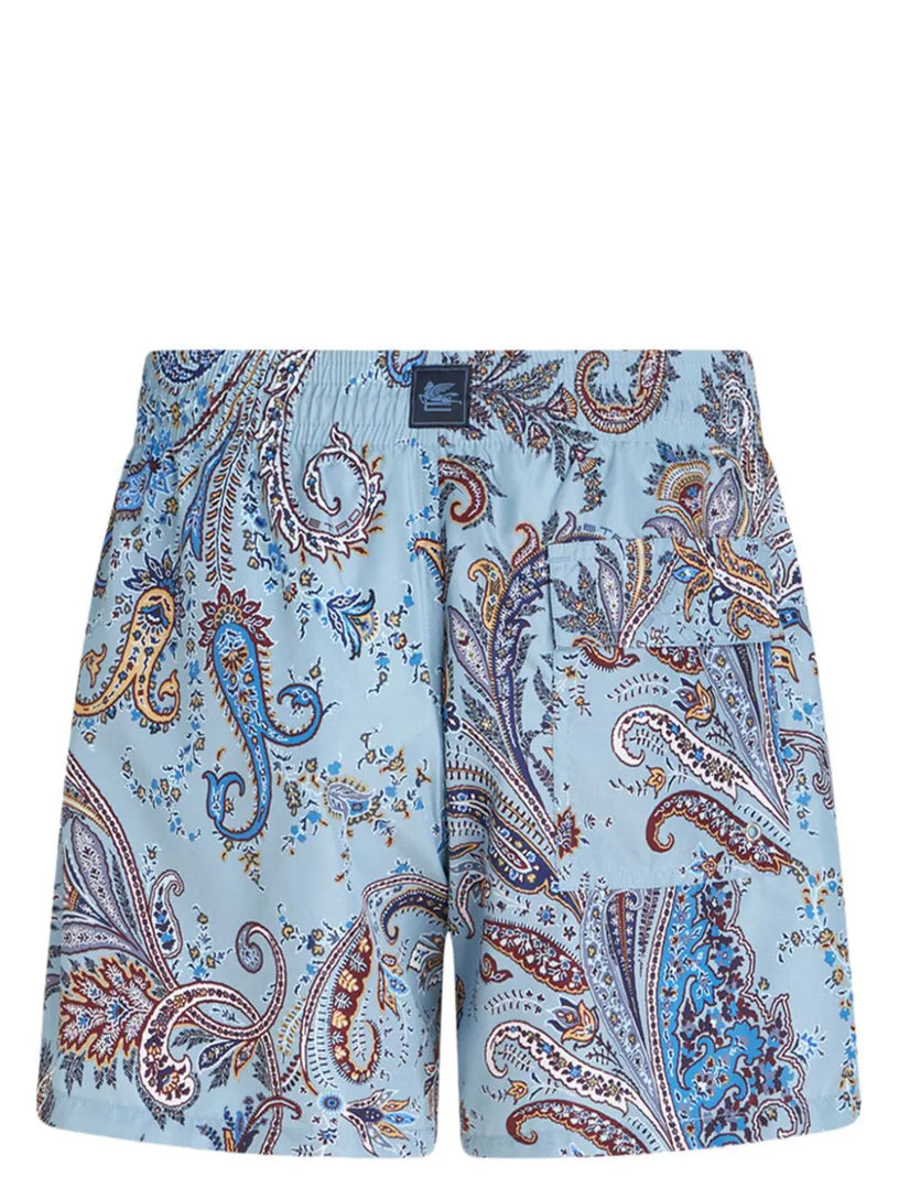 Paisley swim shorts