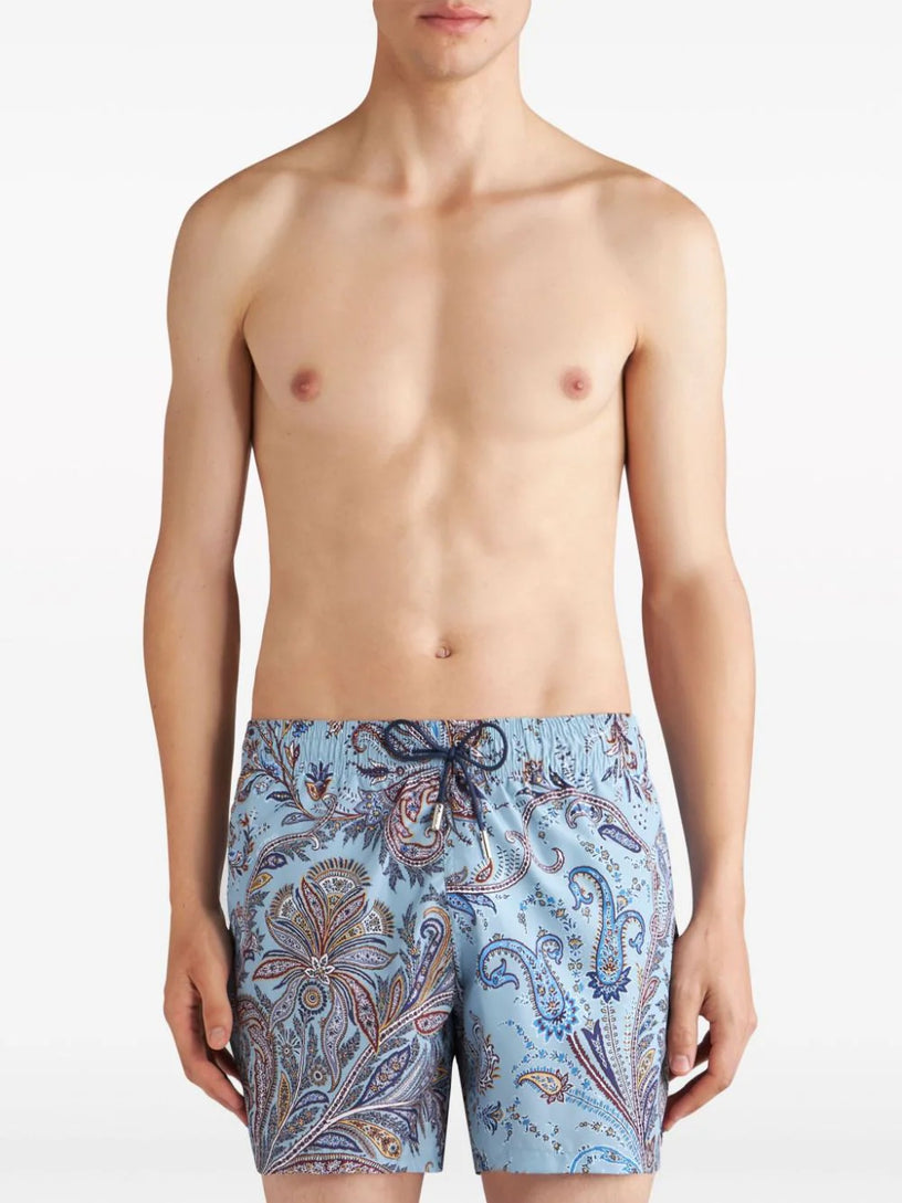 Paisley swim shorts