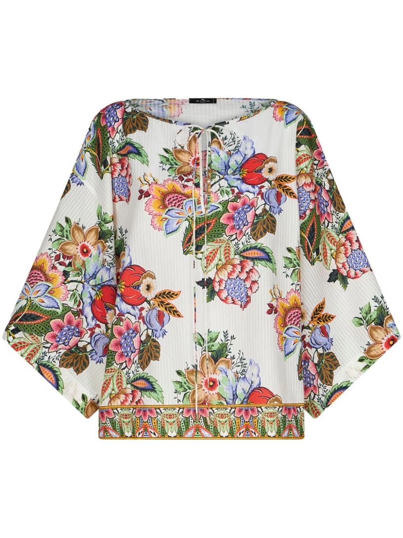 ETRO Multicoloured bouquet blouse