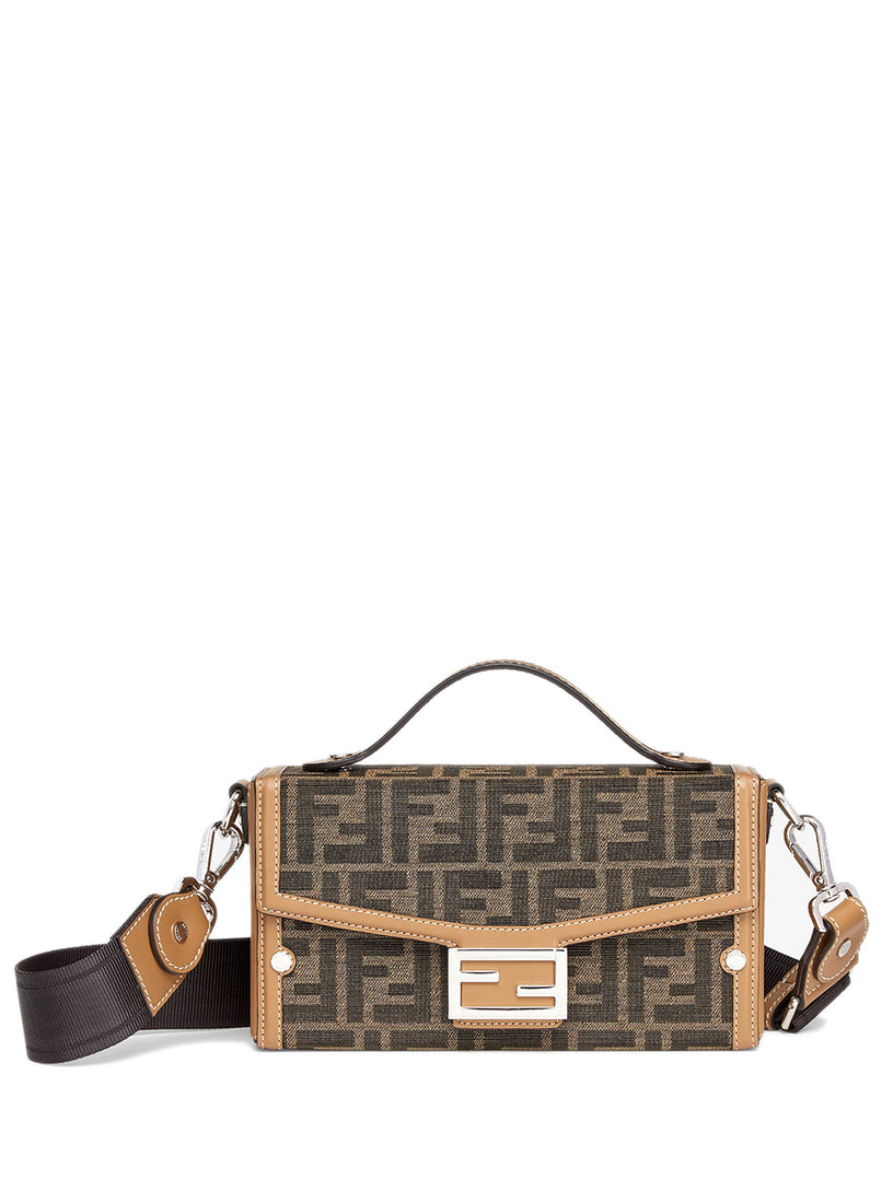 FENDI Baguette soft trunk in ff jacquard fabric