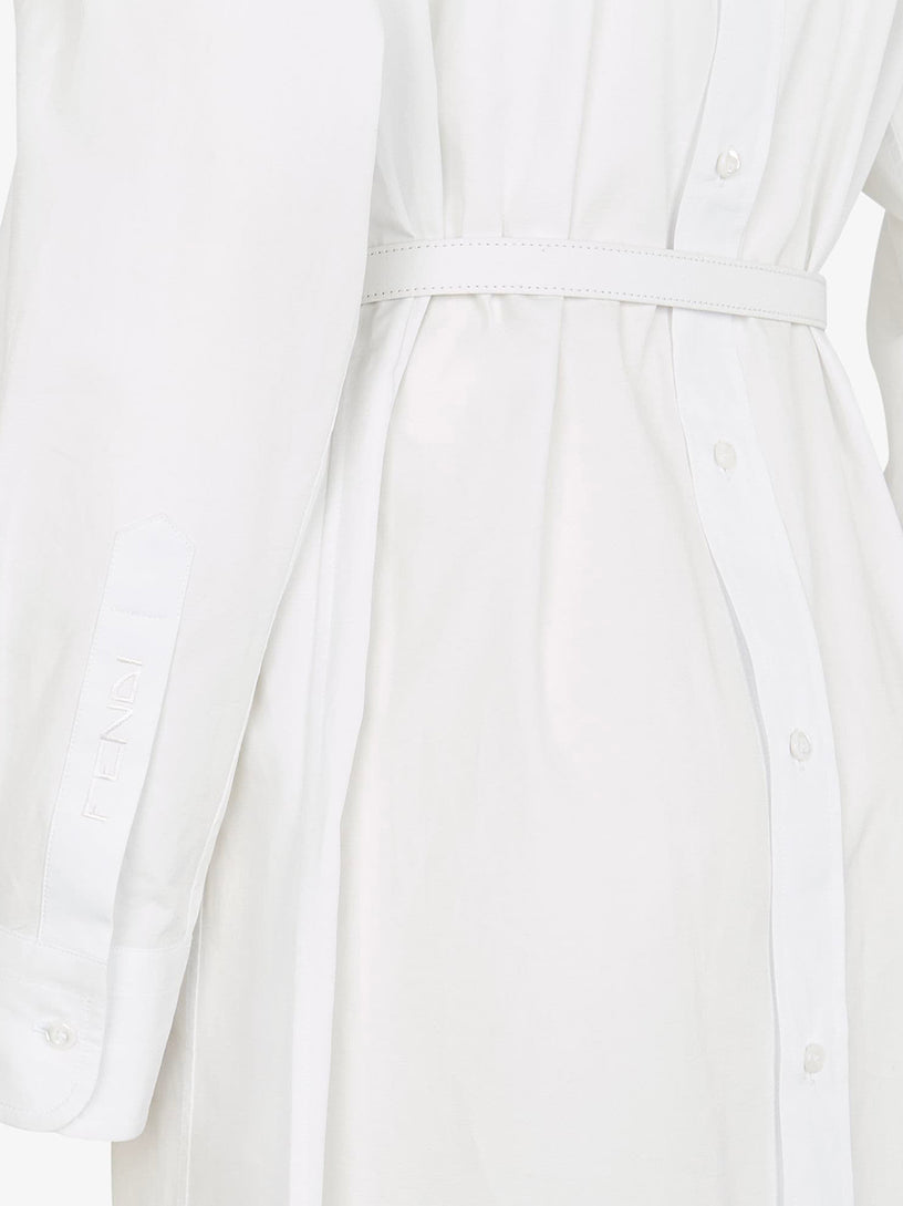 White poplin dress