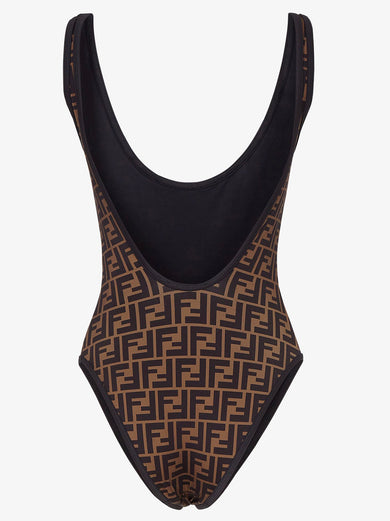 Brown Lycra® swimsuit