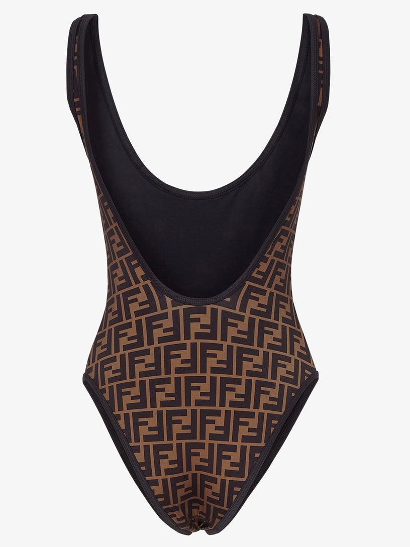 Brown Lycra® swimsuit