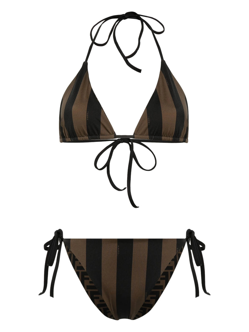 FENDI Reversible bikini in brown lycra®