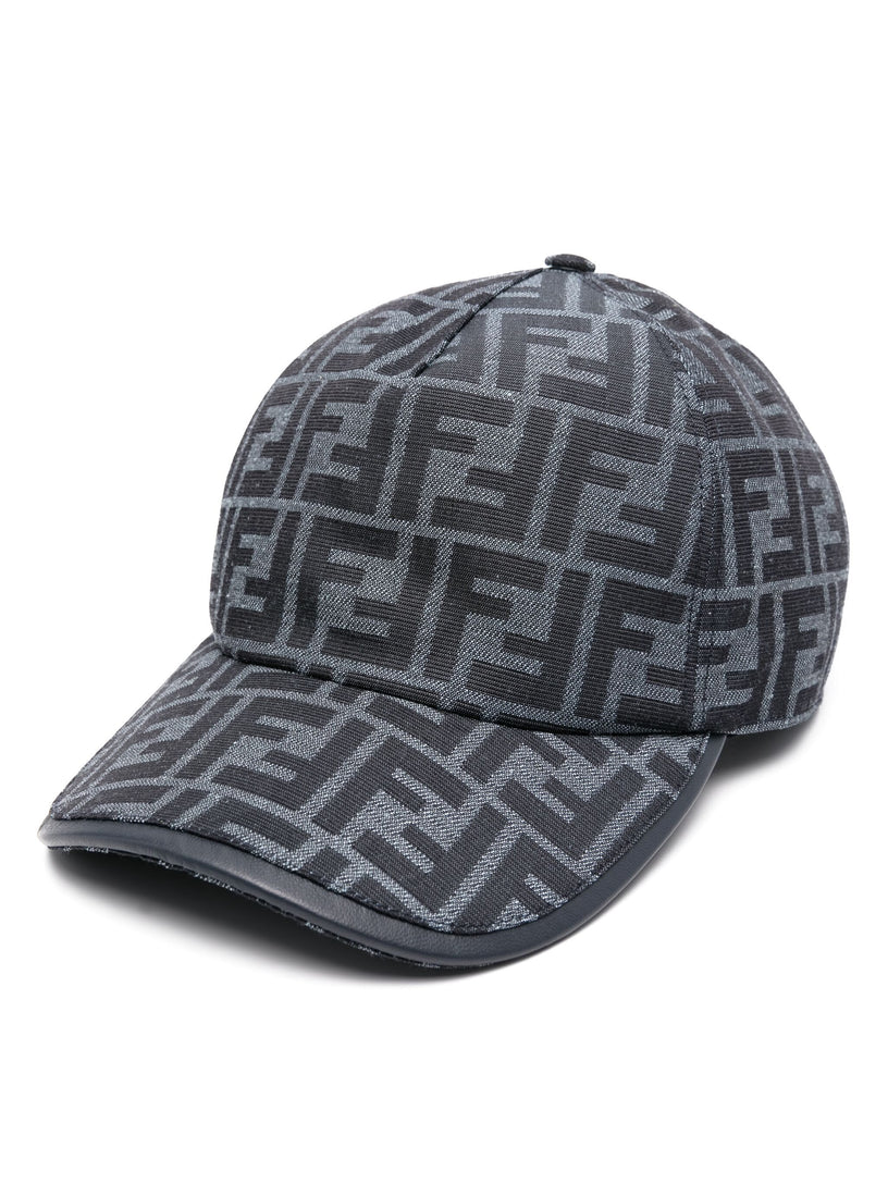 Blue FF jacquard baseball cap