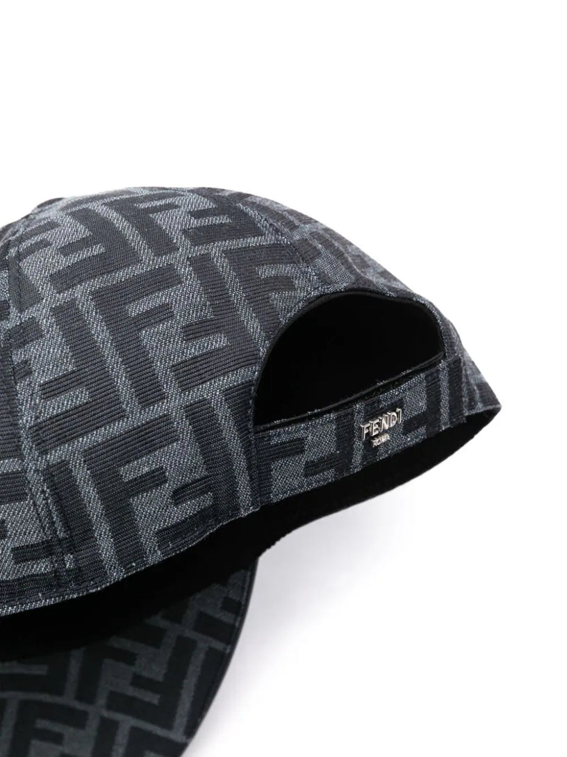 Blue FF jacquard baseball cap