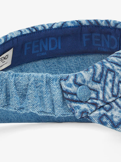 Blue FF denim visor