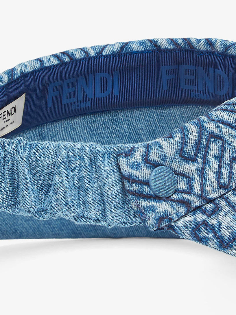 Blue FF denim visor