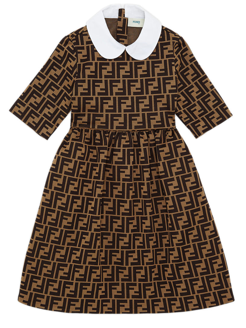 FENDI Kids Dress with all-over fendi logo