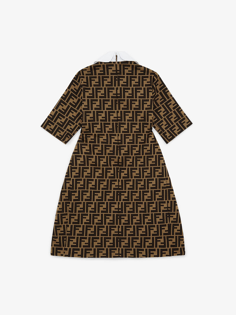 Dress with all-over Fendi logo