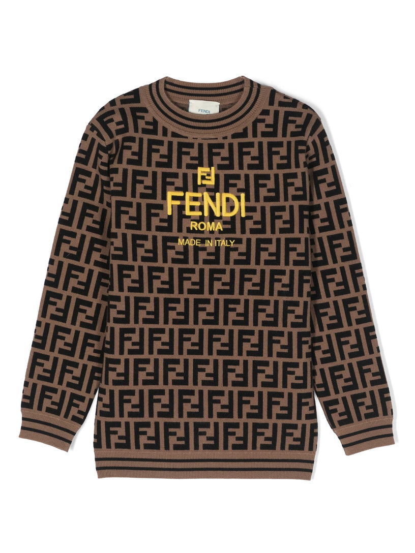 FENDI Kids Junior tobacco sweater