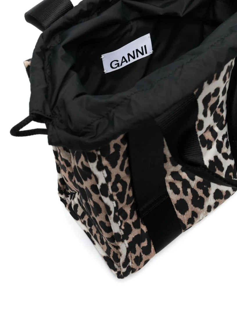 Small Leopard Tech tote bag