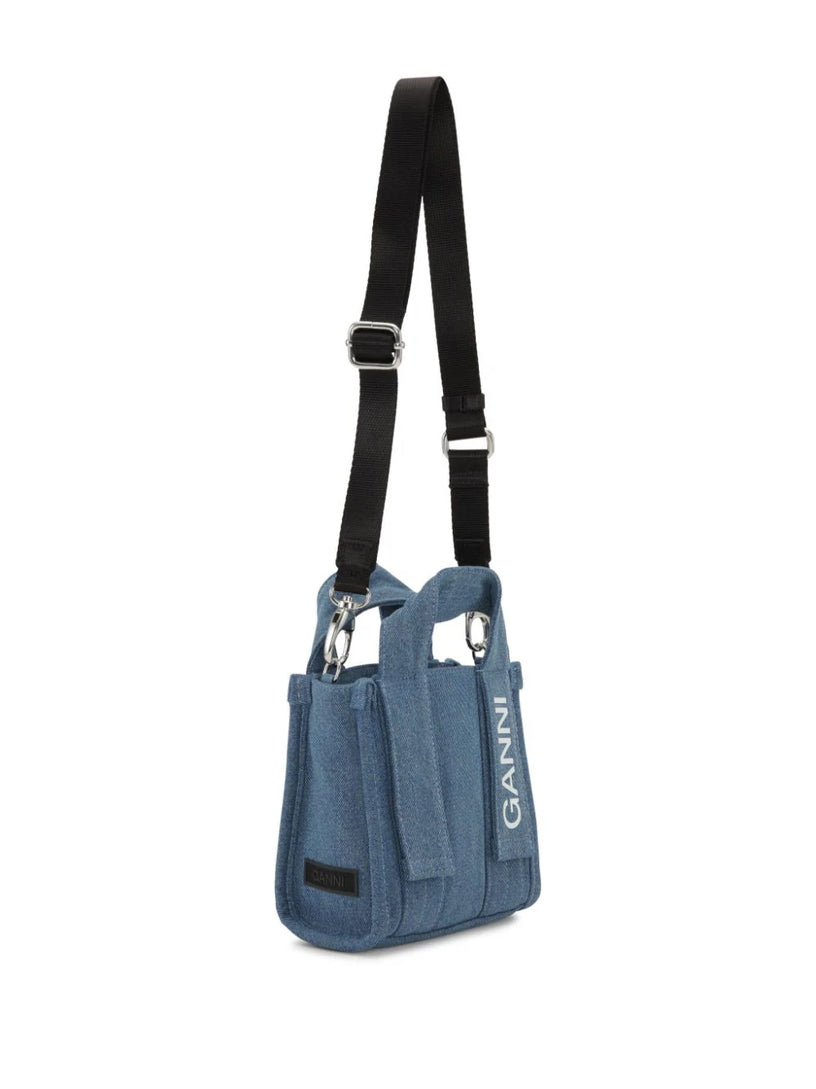 Tech denim mini bag