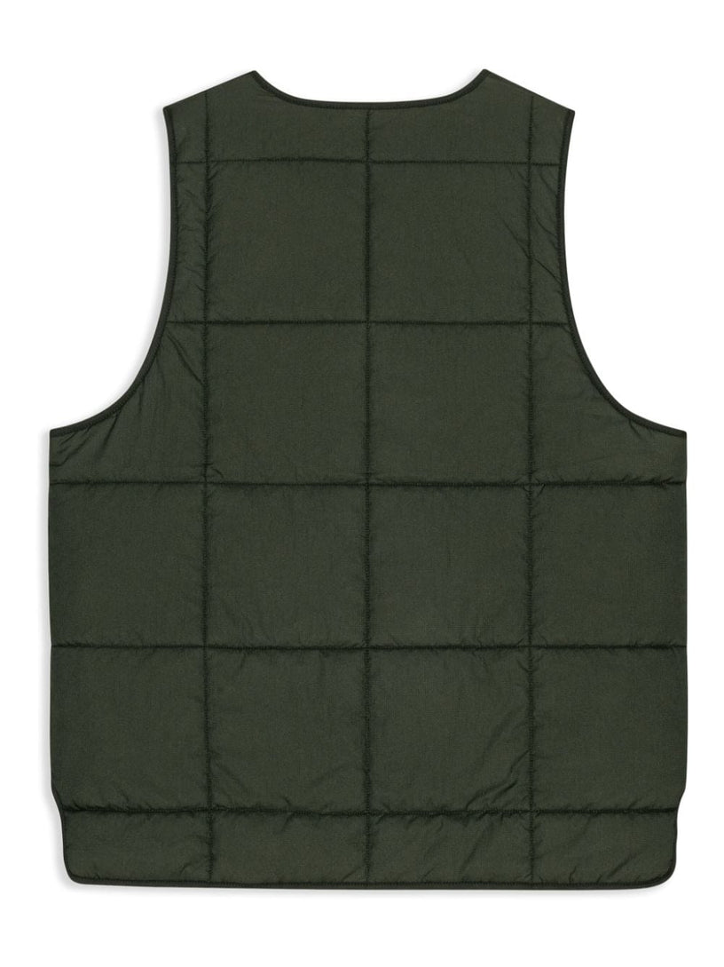 Green quilt boxy vest