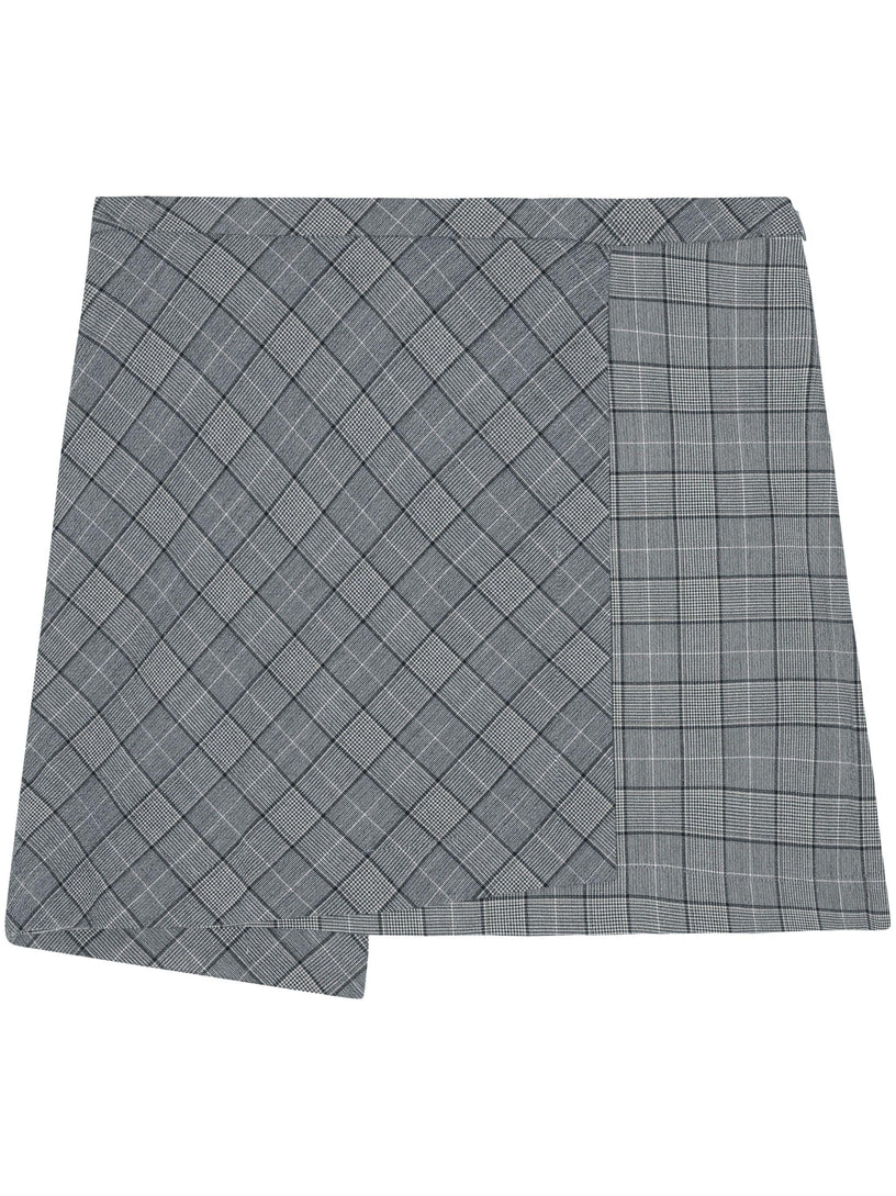 GANNI Checkered mini skirt