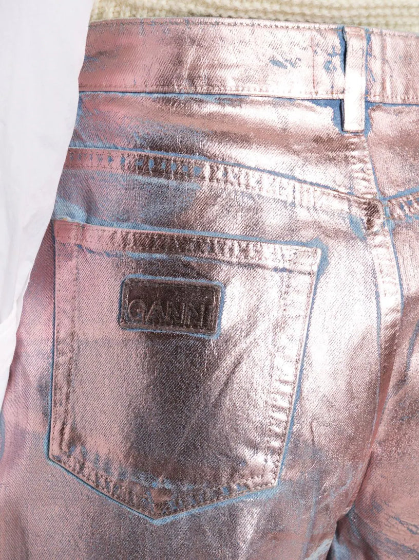 Lilac Foil Stary Jeans