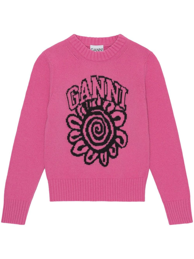 GANNI Logo sweater