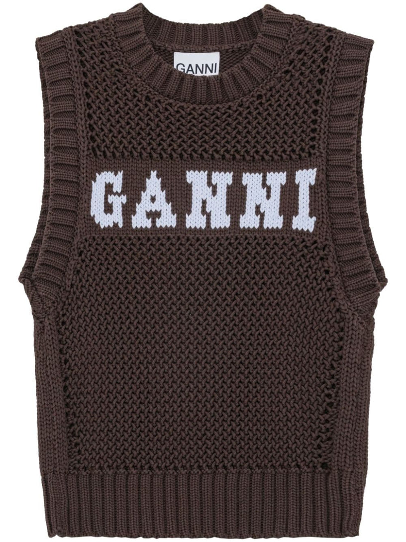 GANNI Logo vest