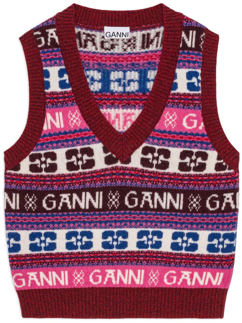 GANNI Logo vest