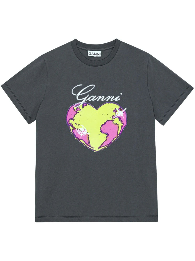 GANNI Relaxed heart t-shirt