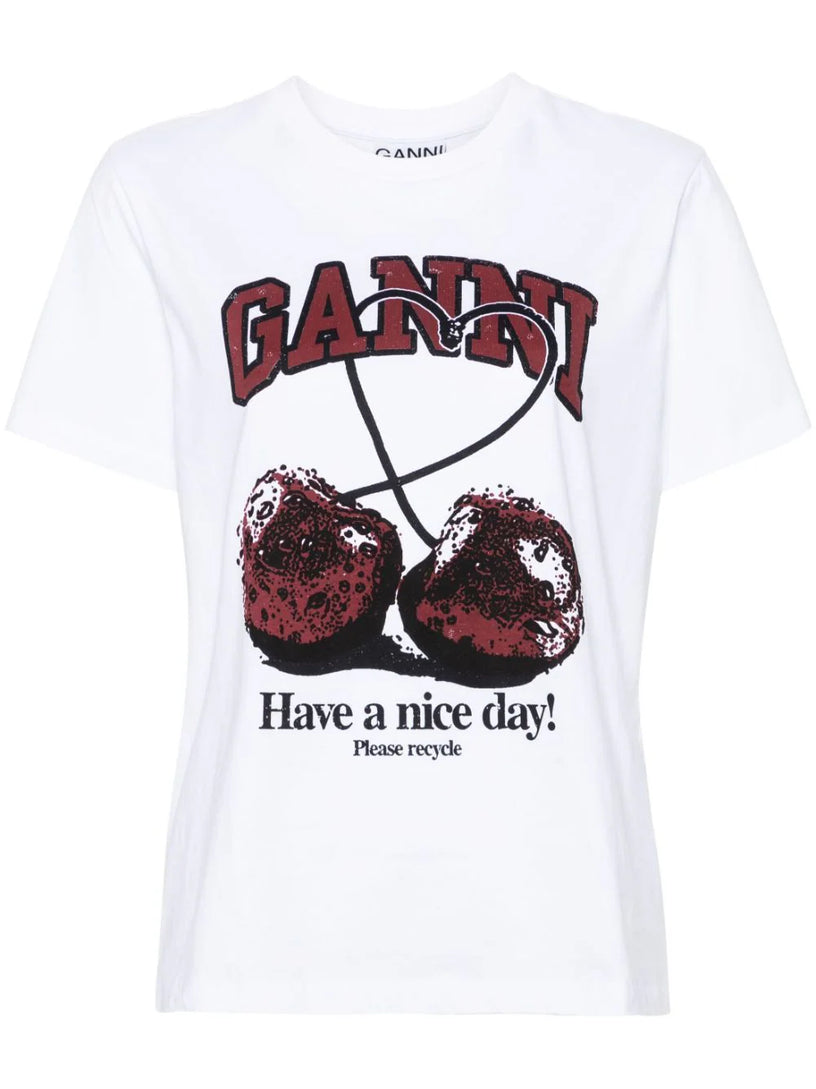 GANNI Cherry t-shirt