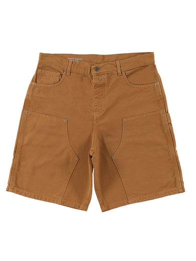 Canvas shorts with double knees