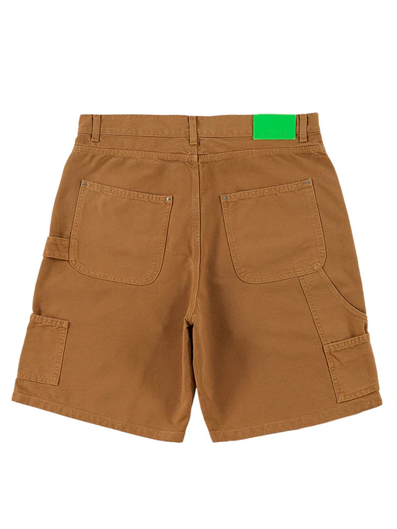 Canvas shorts with double knees