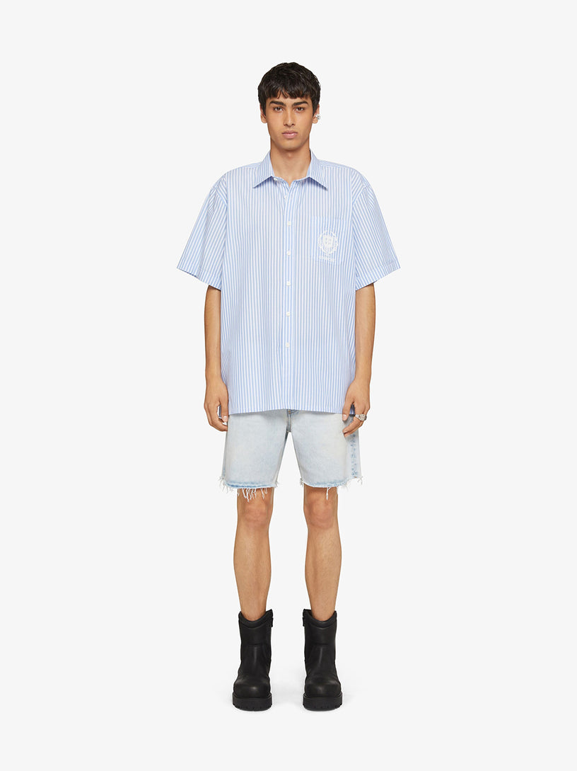 Striped GIVENCHY Crest shirt