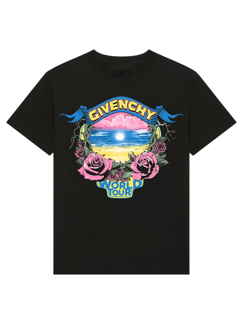 Givenchy Givenchy 4world tour oversized t-shirt in cotton