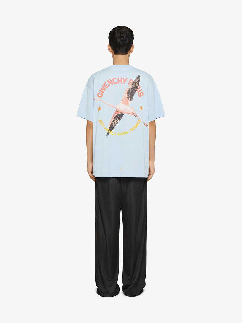 Cotton T-shirt with GIVENCHY Flamingo print