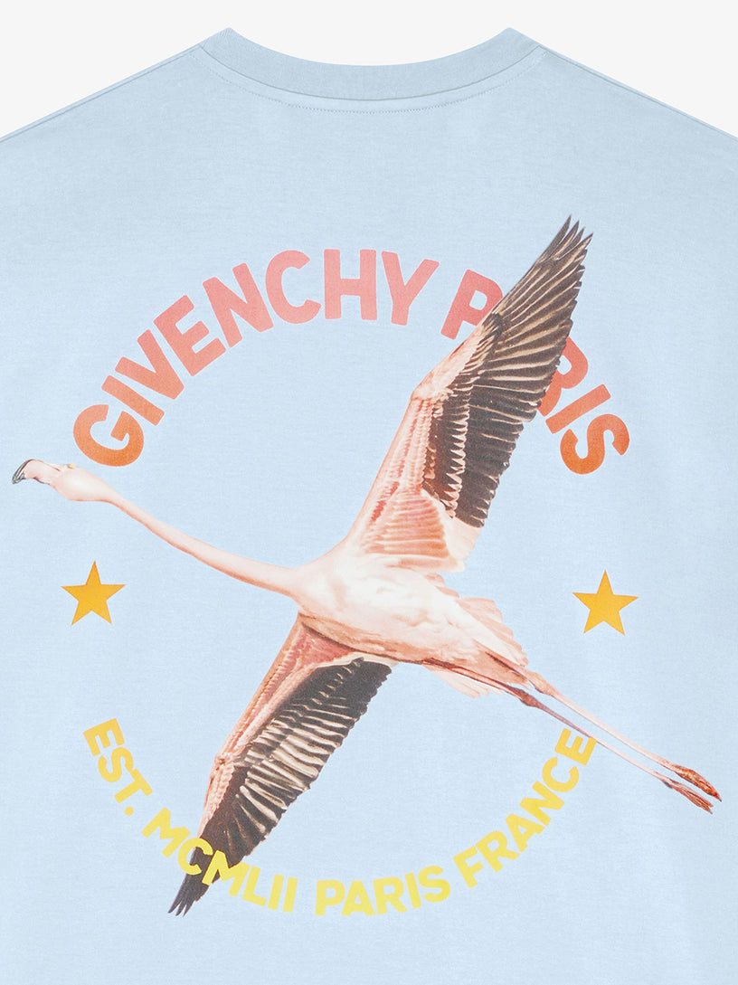 Cotton T-shirt with GIVENCHY Flamingo print